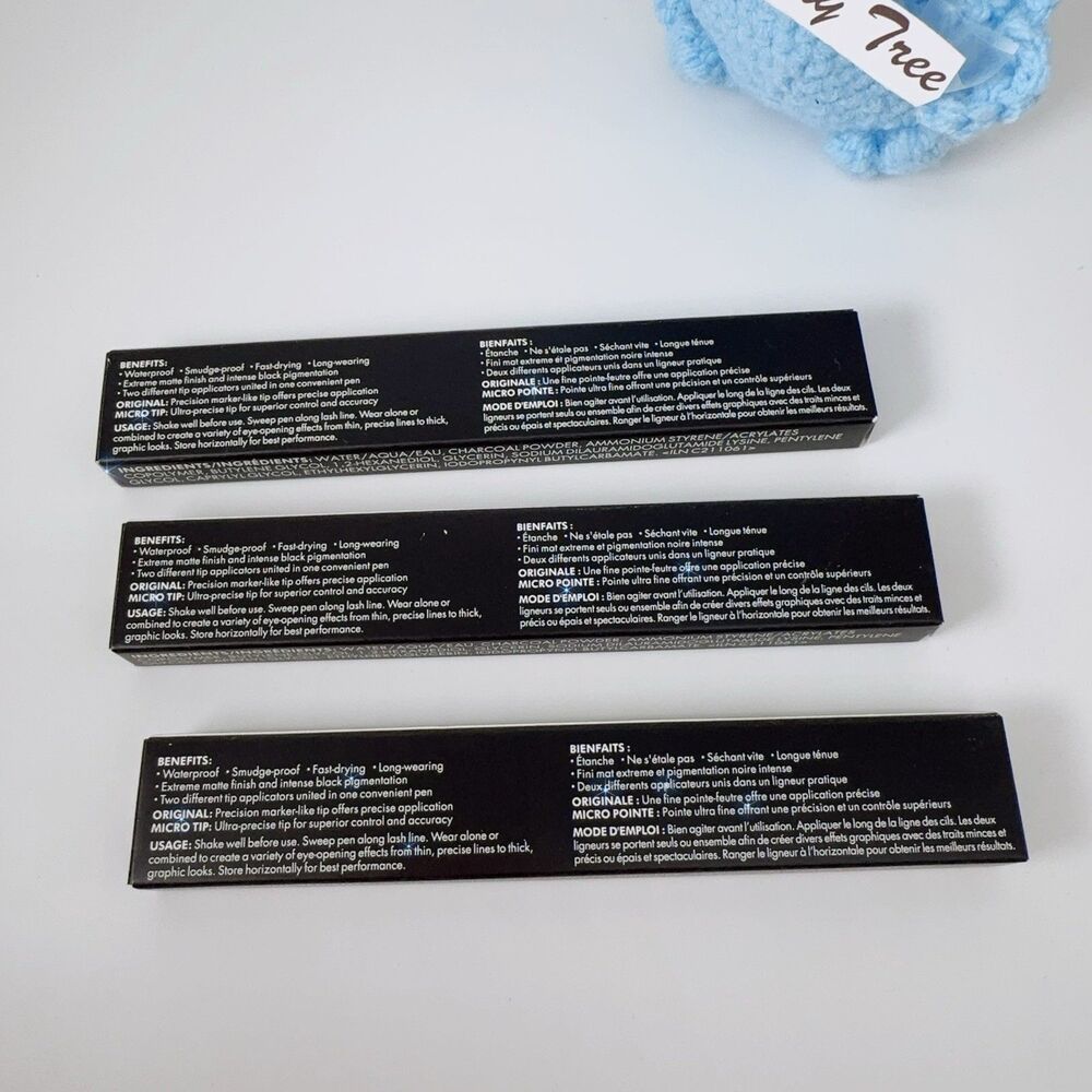Stila Stay All Day Matte Waterproof Liquid Eyeliner Dual Ended 3 Pack Bundle - Picture 4 of 8
